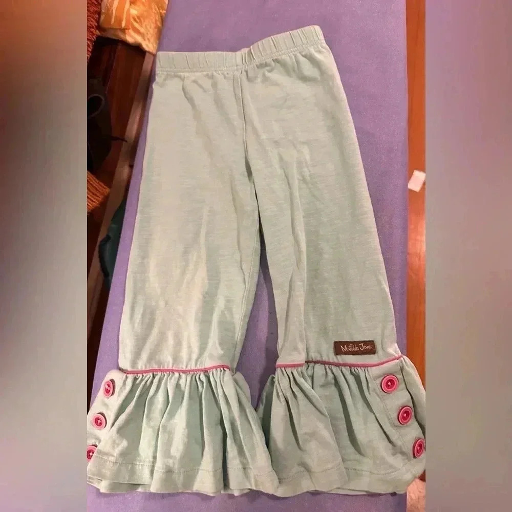 Matilda Jane Light Blue Ruffle Pants 4